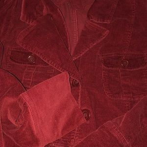Red corduroy jacket